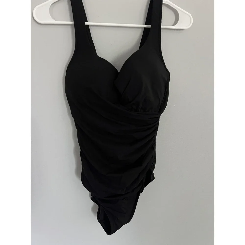 Miraclesuit Swimsuit Womens see Photos for Dims. 1 Pc Underwire Ruched Shaping